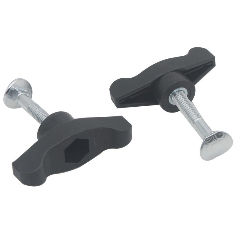 OZXNO 2 Pcs Lawn Mower Handle Knobs Nut Bolt Universal Wing Handle Knob T Handle Bolts for Most Lawn Mowers Snow Blower - Image 3